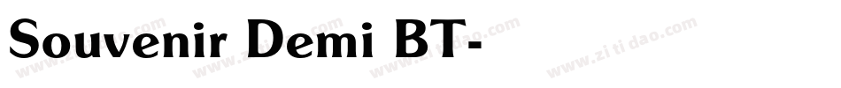 Souvenir Demi BT字体转换